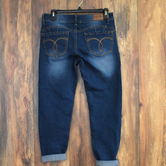 Paris Blues Women's Ankle Cropped Jeans 9 - Picture 1 of 5